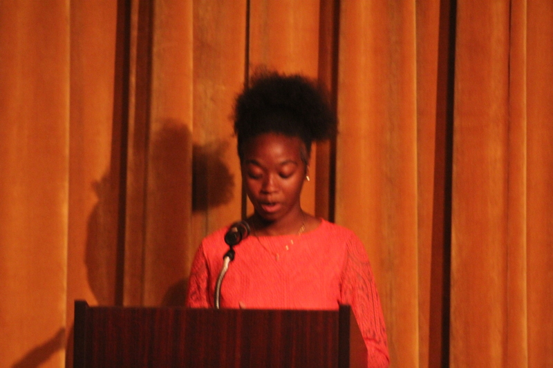 Students share their poems at the Viking Poetry Slam.