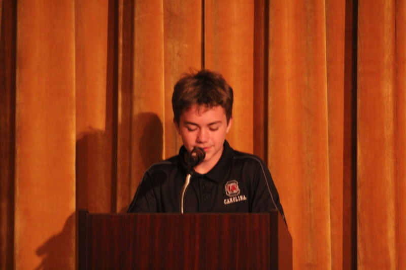 Students share their poems at the Viking Poetry Slam.