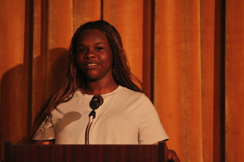 Students share their poems at the Viking Poetry Slam.