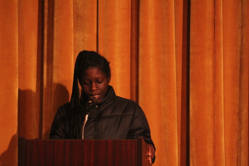Students share their poems at the Viking Poetry Slam.