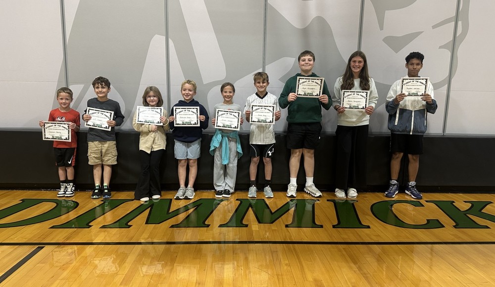 September Students of the Month Recipients