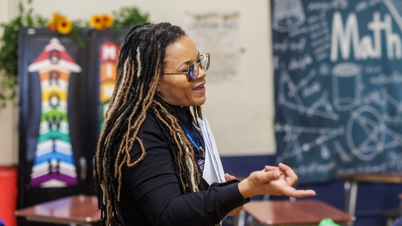 Teacher teaching