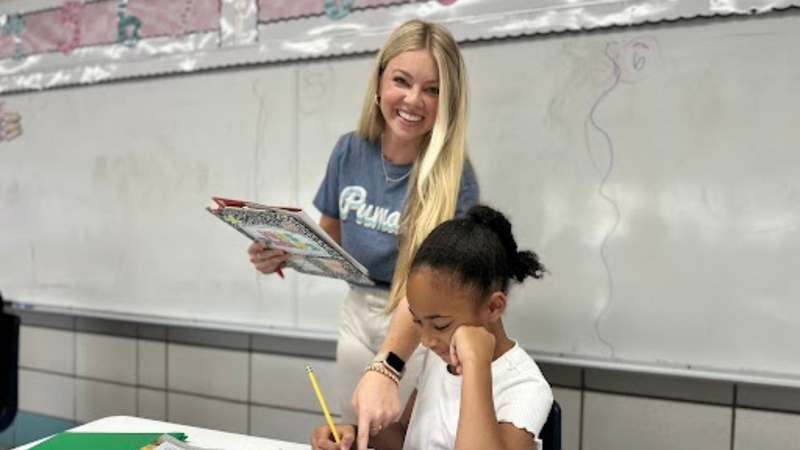 Teacher teaching
