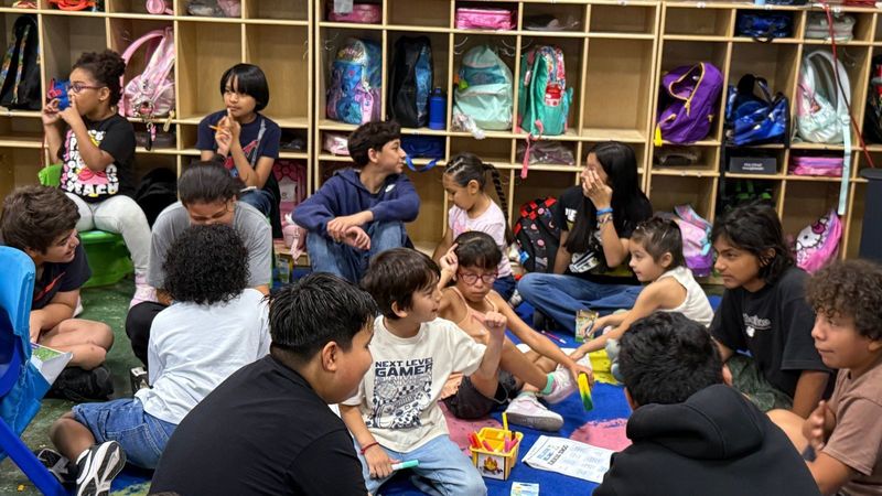 Students collaborating