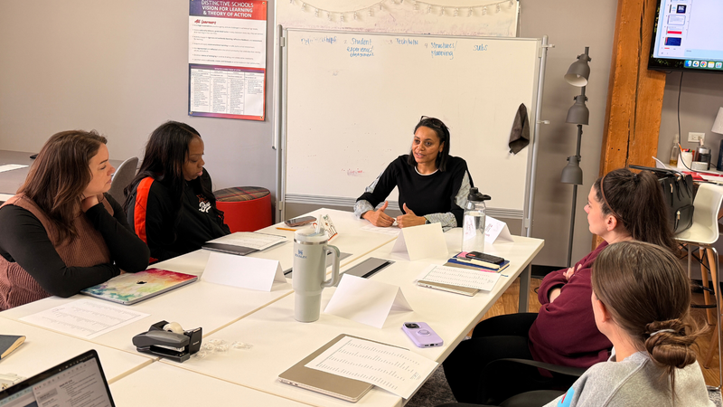 Kelli with math teachers