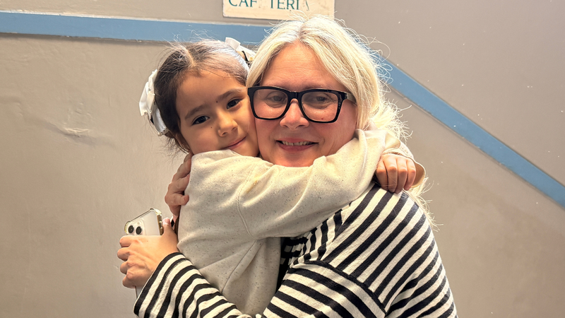 Cibelen with student