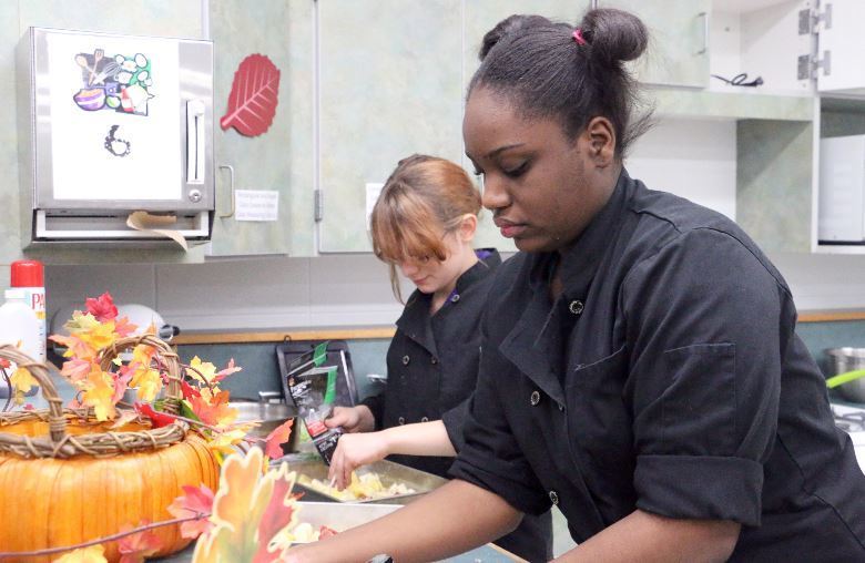 2 Culinary Arts Pathway Students