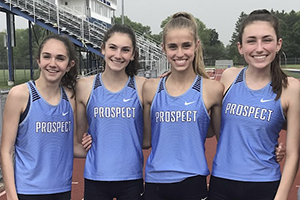 Prospect track team members