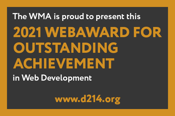 2021 Webaward for outstanding achievement in web developement WMA PROUDLY PRESENTS