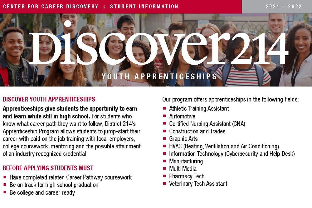 D214 Youth Apprenticeships page