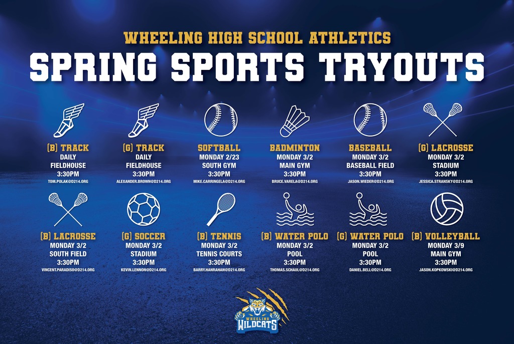 Spring Sports Tryouts