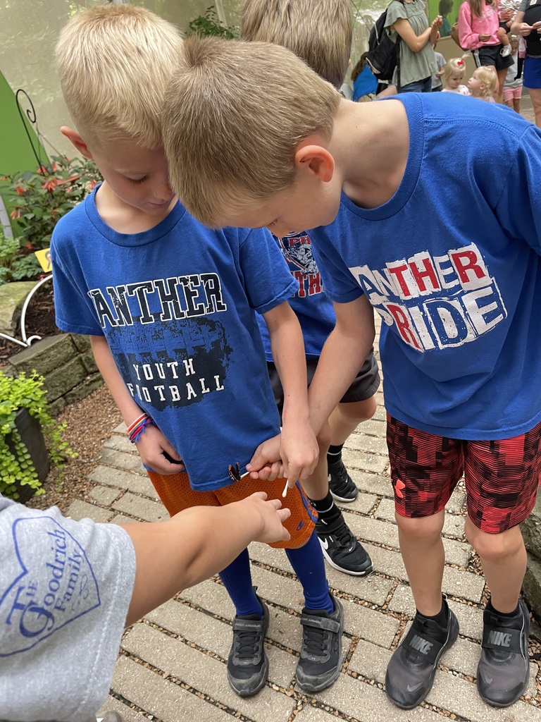 students with butterfly
