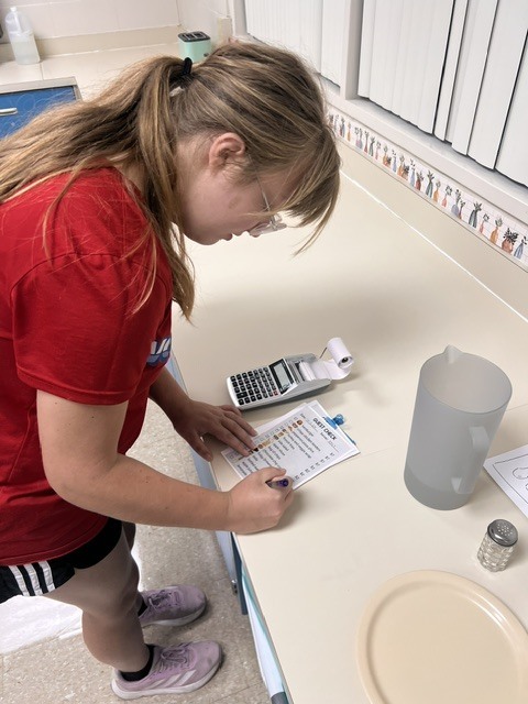 student adding