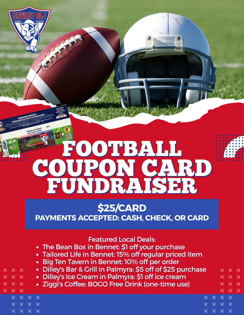 Football Coupon Card Graphic