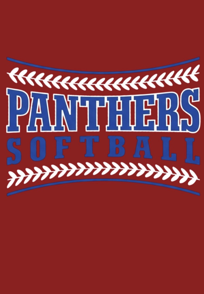 Red Softball Shirt Design 