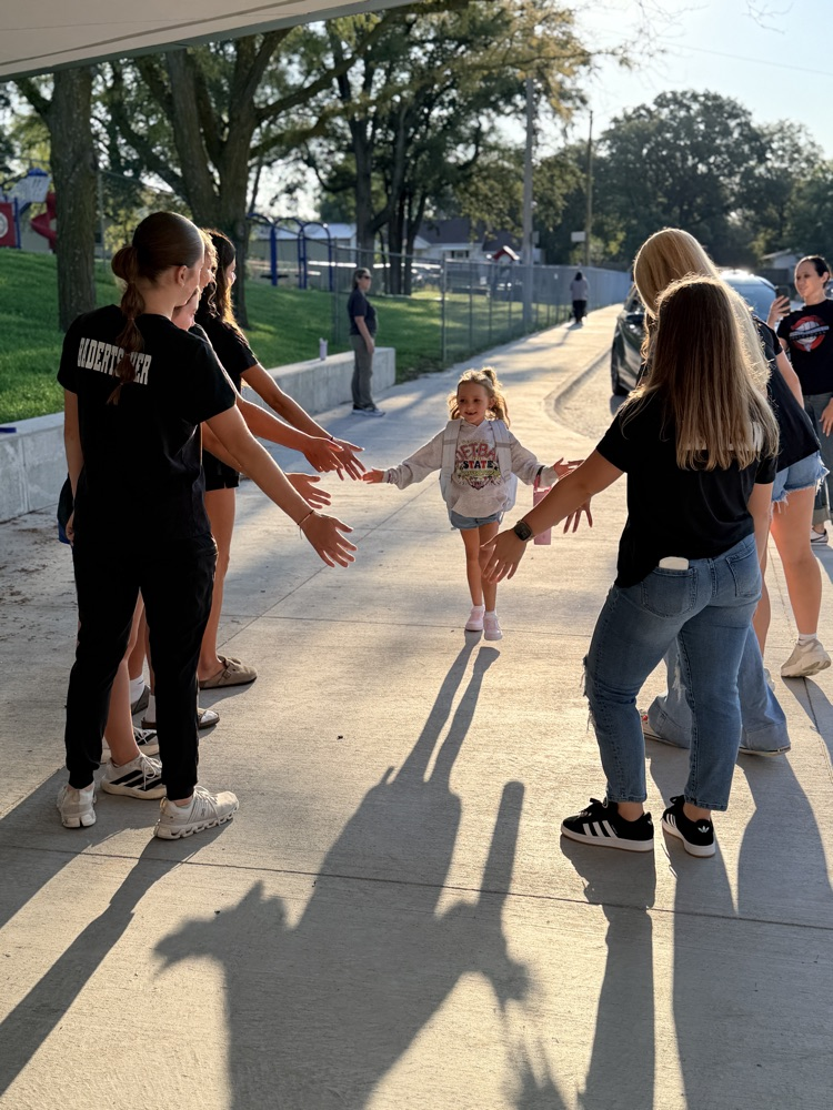 Volleyball Team Giving High Fives