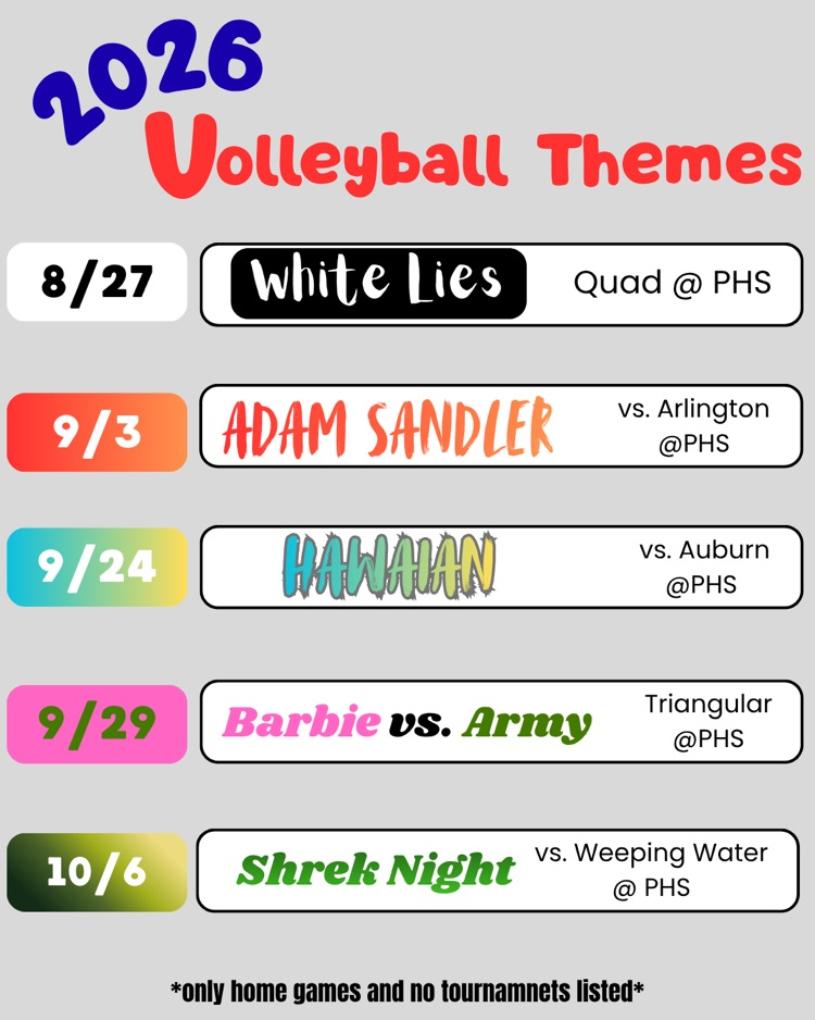 2026 Volleyball Themes
