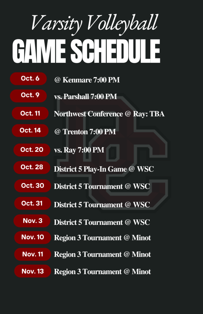 VB updated schedule