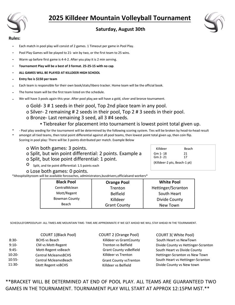 Schedule