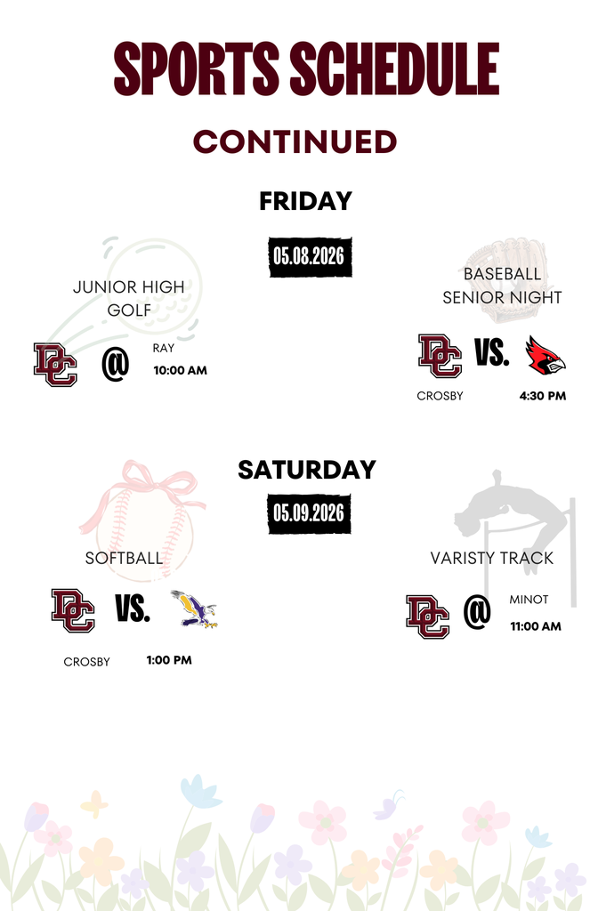 May Schedule