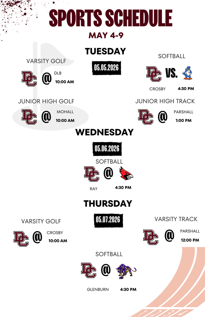 May Schedule