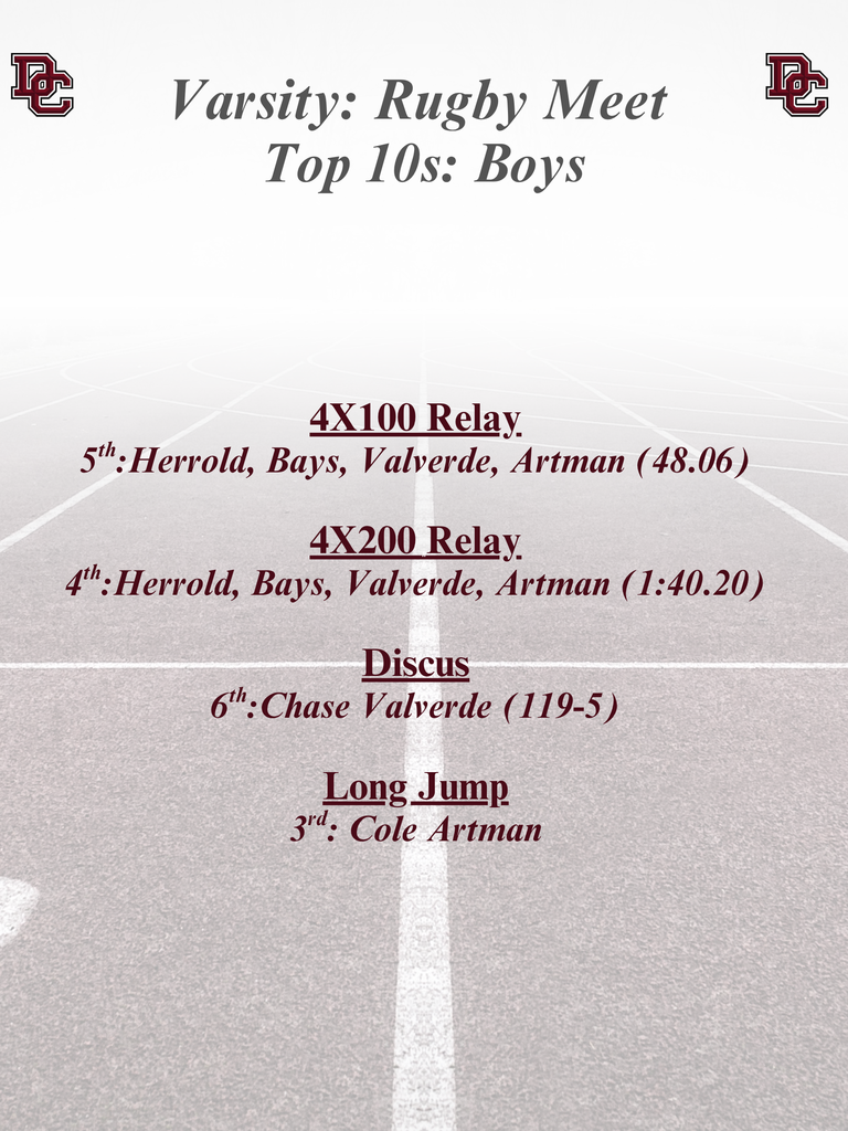 boys track