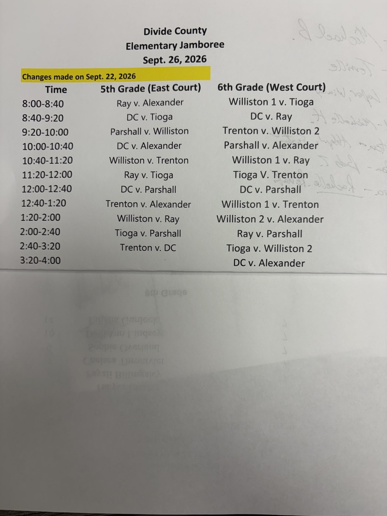 Elementary VB Jamboree Sept. 26, 2026