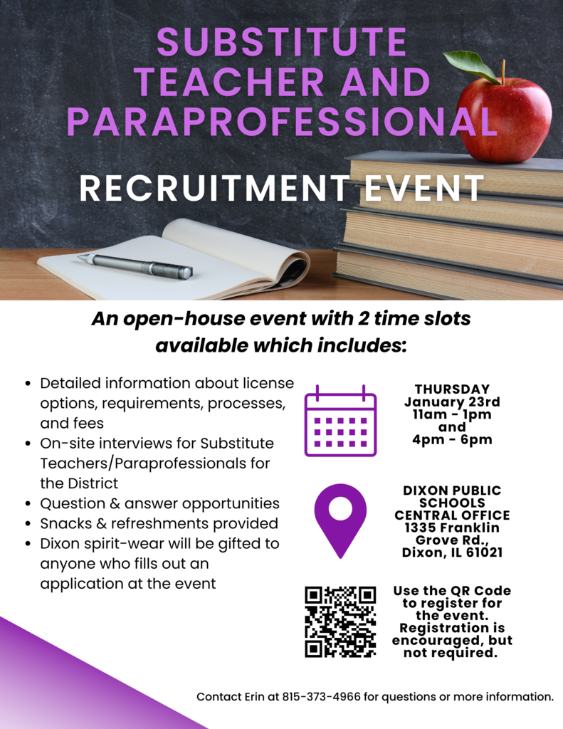 sub teacher and para infographic