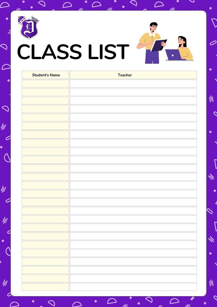 Class List graphic
