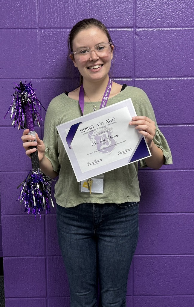 Spirit Award for TJD - Caitlin Irvin