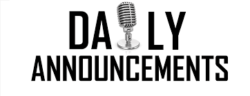 RMS Daily Announcements