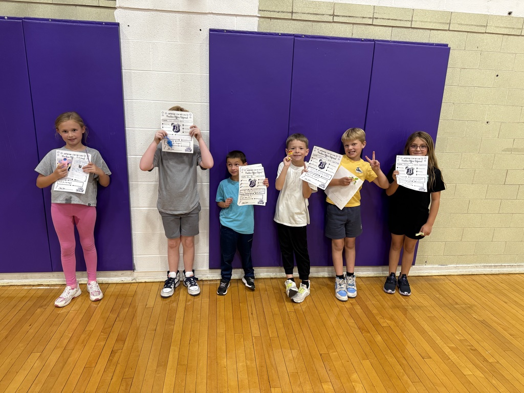 3rd graders with positive office referrals and prizes