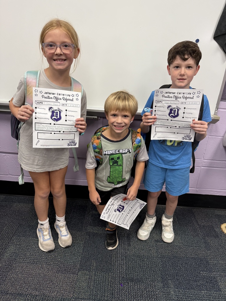 2nd graders with the positive office referrals!