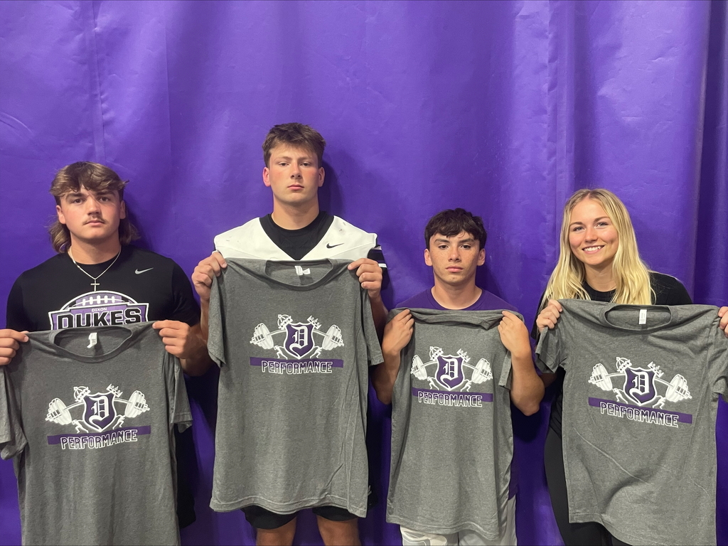 dixon performance athletes holding tshirts