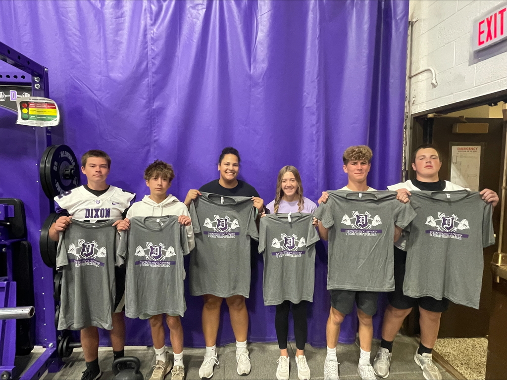 dixon performance athletes holding tshirts