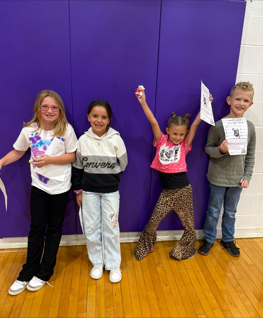2nd graders with positive office referrals and prizes