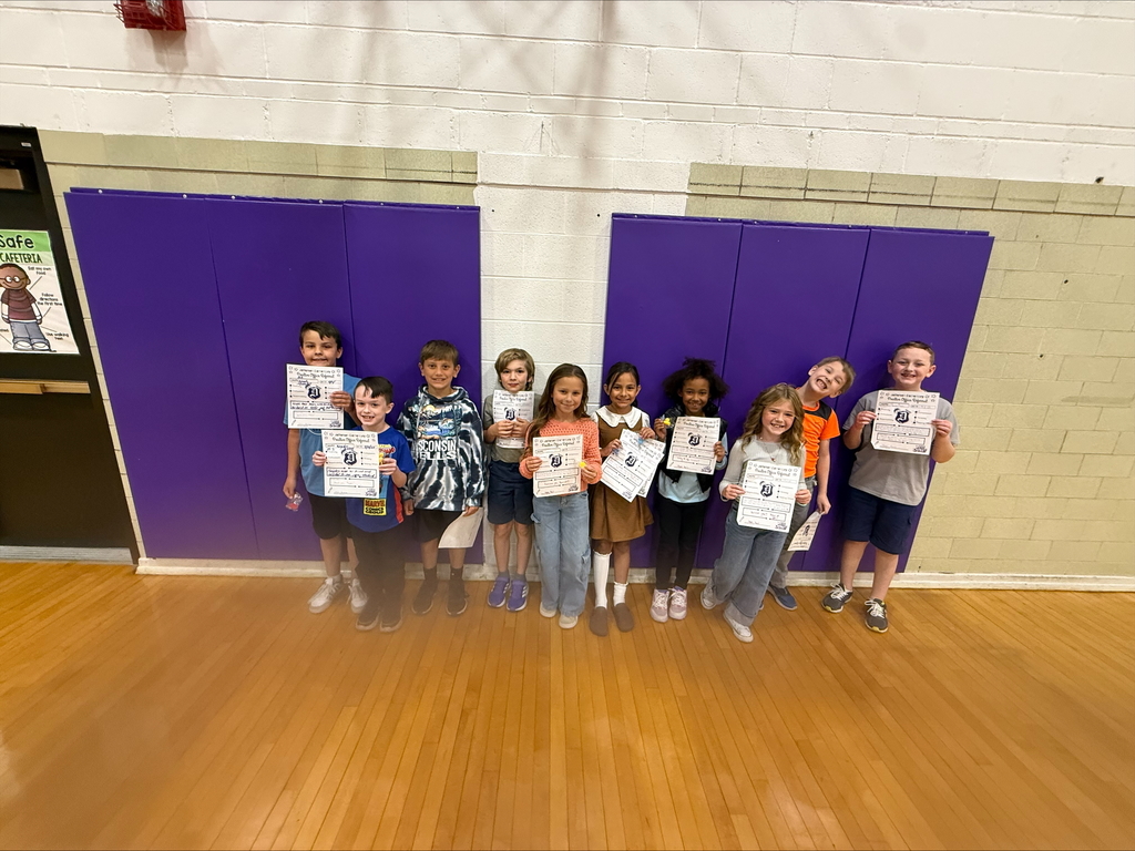 3rd graders with positive office referrals and prizes