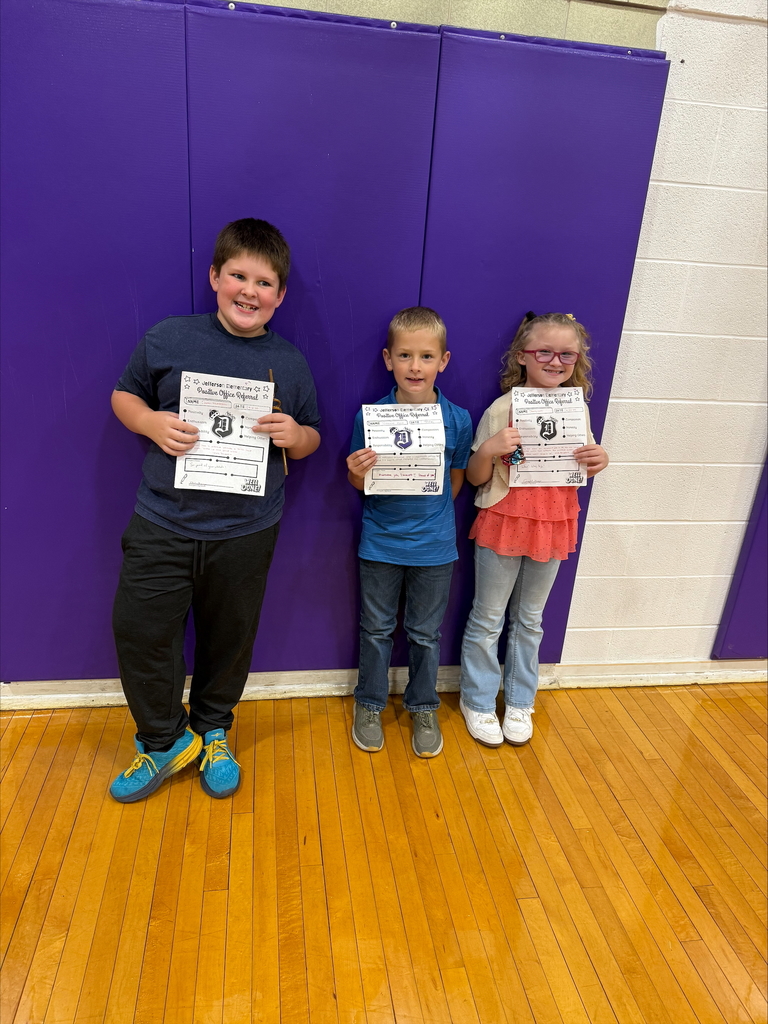 3rd graders with positive office referrals and prizes