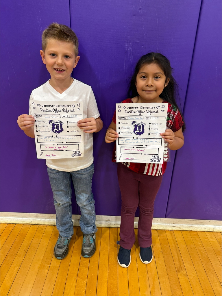 2nd graders with positive office referrals and prizes