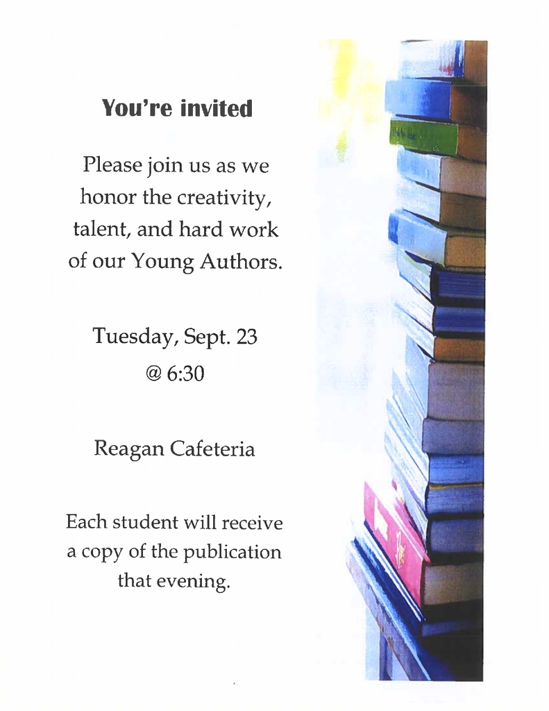 Young Author winner invitations