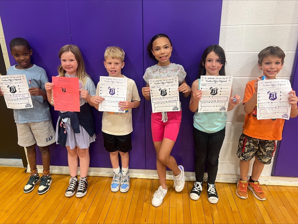 3rd graders with positive office referrals and prizes 