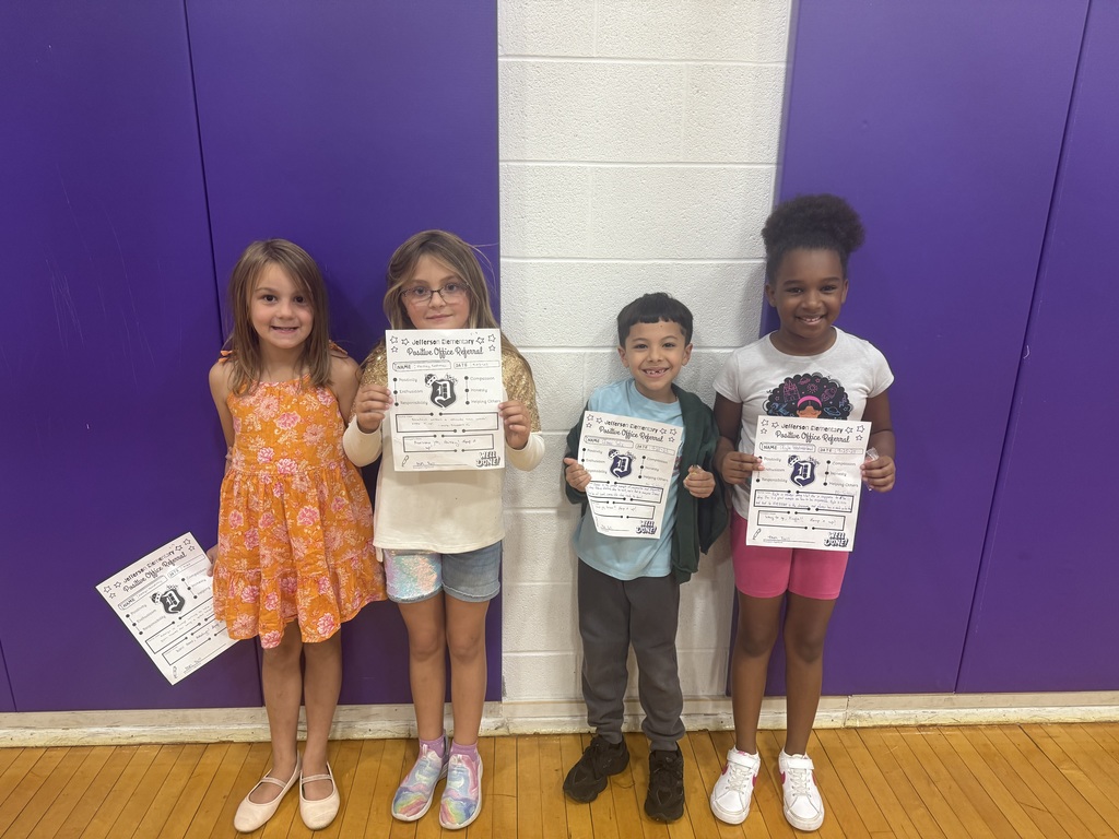 3rd graders with positive office referrals and prizes 