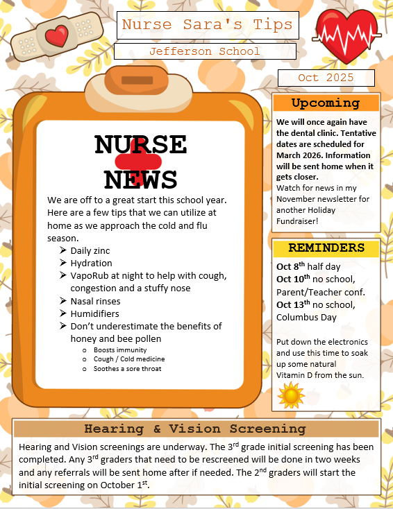 our nursing newsletter is attached. 