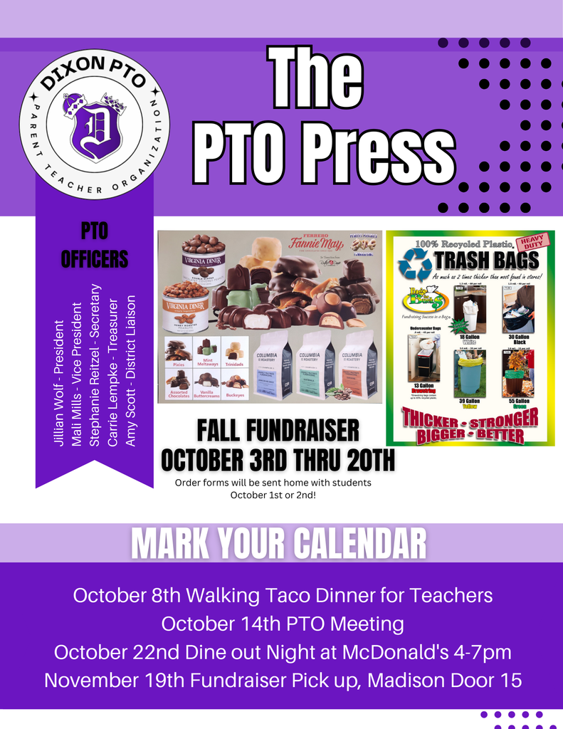 dixon pto fundraiser