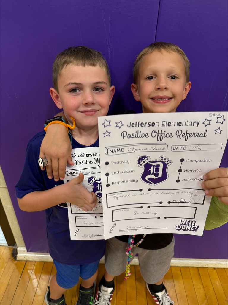 2nd grade positive office referral recipients and there certificates