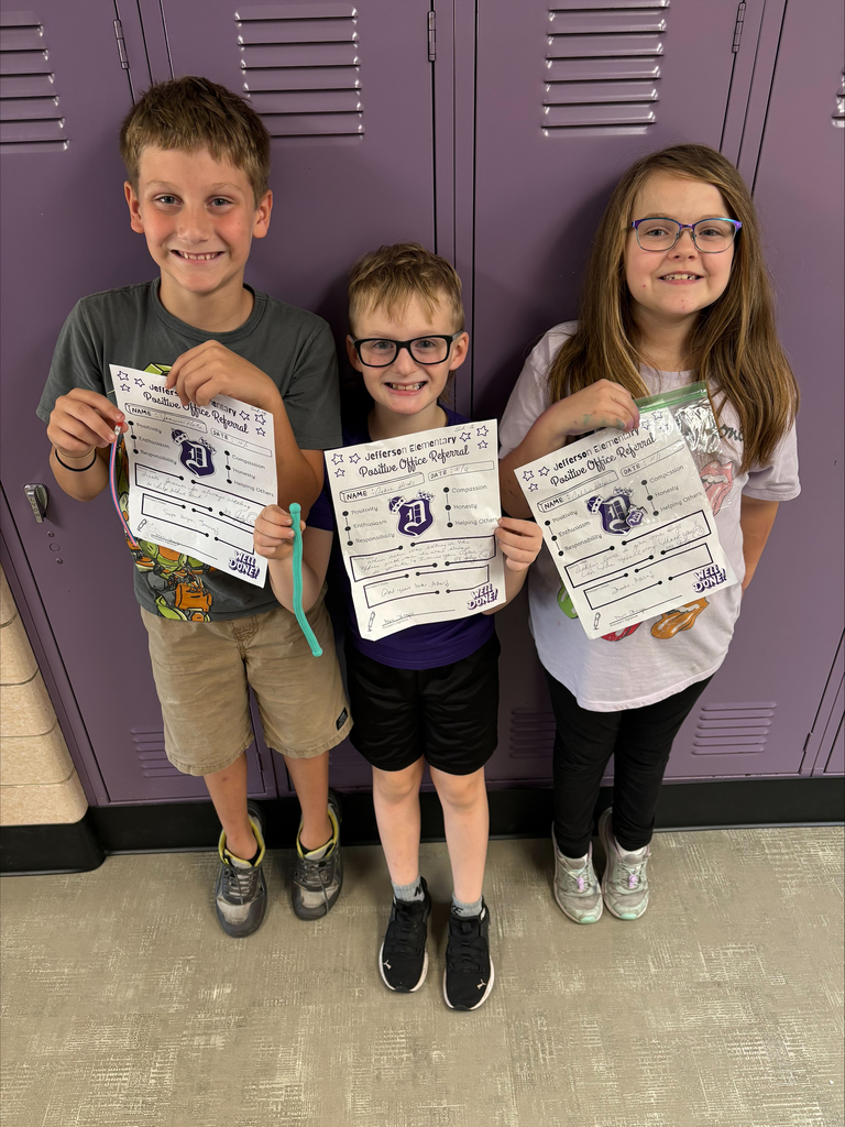 third grade positive office referral recipients