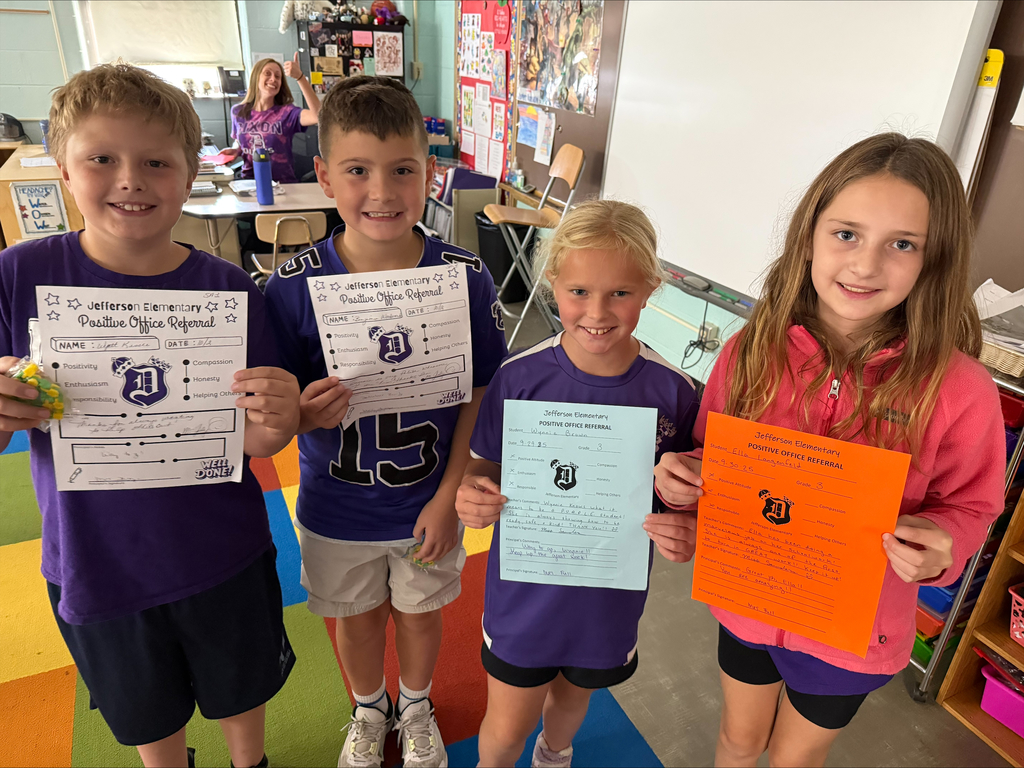 third grade positive office referral recipients