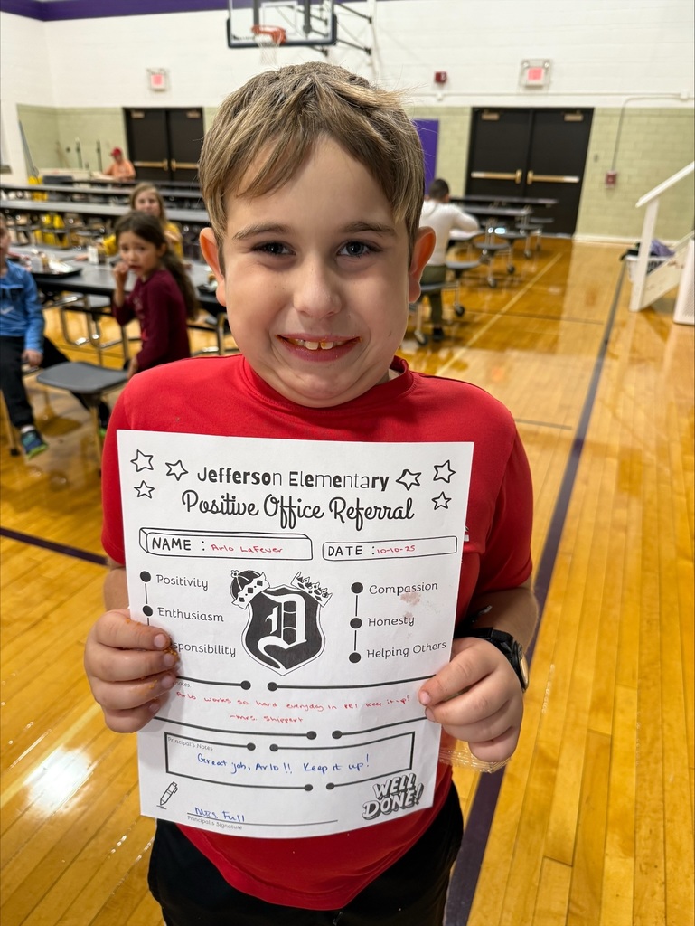 2nd grader with positive office referral