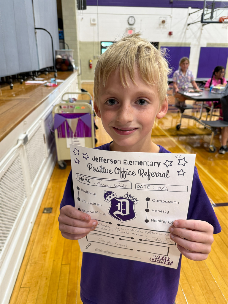 3rd grader with positive offfice referral