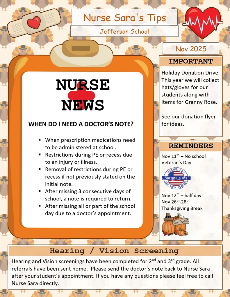 school nurse news letter